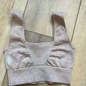 Free people movement square neck bra top